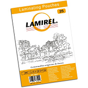 Пленка для ламинирования Fellowes 100мкм A4 (25шт) глянцевая 216x303мм Lamirel (LA-78801)FELLOWES