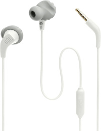 Гарнитура внутриканальные JBL ENDURANCE RUN2 1.2м белый проводные в ушной раковине JBLENDURRUN2WHT