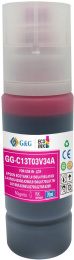Чернила G&G GG-C13T03V34A 101M, для Epson, 70мл, пурпурный