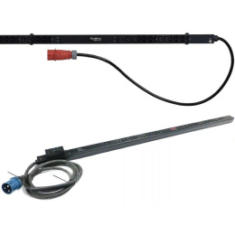 БРП Uniprom, с мониторингом, 0U, 400В, 3Ф, 16A, 36xC13 12xC19, 3м кабель, IEC309 UP8881