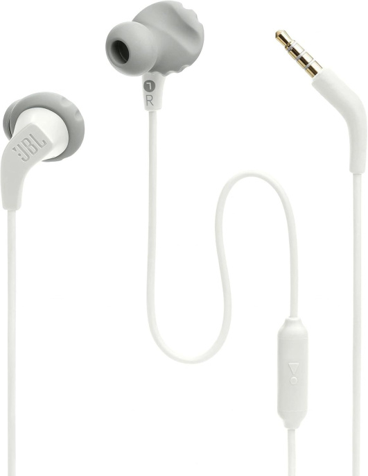 Гарнитура внутриканальные JBL ENDURANCE RUN2 1.2м белый проводные в ушной раковине JBLENDURRUN2WHT