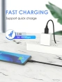 Кабель CABLETIME CA32H (CT-C160-U32(3A)-CMAM1-B1) 1 м, 3A ПВХ USB-A2.0 на USB-C, черный