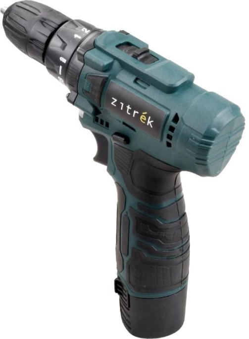 Дрель-шуруповерт ZITREK Green 12V Max, 2Ач, с двумя аккумуляторами [085-1016]