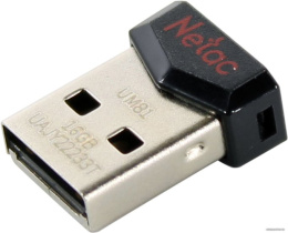 Флеш Диск Netac 16GB UM81 NT03UM81N-016G-20BK USB2.0 черный