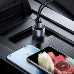 Автомобильное зарядное устройство UGREEN CD213 10144 QC 3.0+QC 3.0 Dual USB-A 36W Fast Car Charger. Цвет: темно-синий
