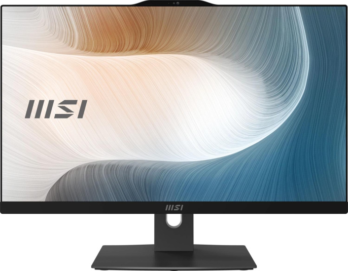 Моноблок MSI Modern AM242P 1MA-2410XRU 23.8" Full HD Core 3 100U 1.2 8Gb SSD500Gb Graphics без ОС GbitEth WiFi BT 120W клавиатура мышь Cam черный 1920x1080 9S6-AE0731-2410