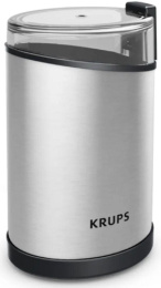 Кофемолка Krups GX204D10 200Вт сист.помол.:ротац.нож вместим.:85гр серебристый/черный 1510002214