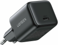 Сетевое зарядное устройство UGREEN X513 65007 30W USB-C GaN Fast Charger EU. Цвет: черный