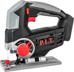 Электролобзик P.I.T. PST20H-80A аккумуляторный, 20В, пропил 80 мм, 0-2400об/мин, быстрый зажим, маятник