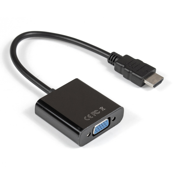 Кабель-переходник HDMI-VGA ExeGate EX-HDMIM-VGAF-0.15 19M/15F, 0,15м EX284926RUS