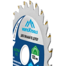 Диск пильный по дереву (100х20 мм; 24 зуба) Vertextools 100-24-20