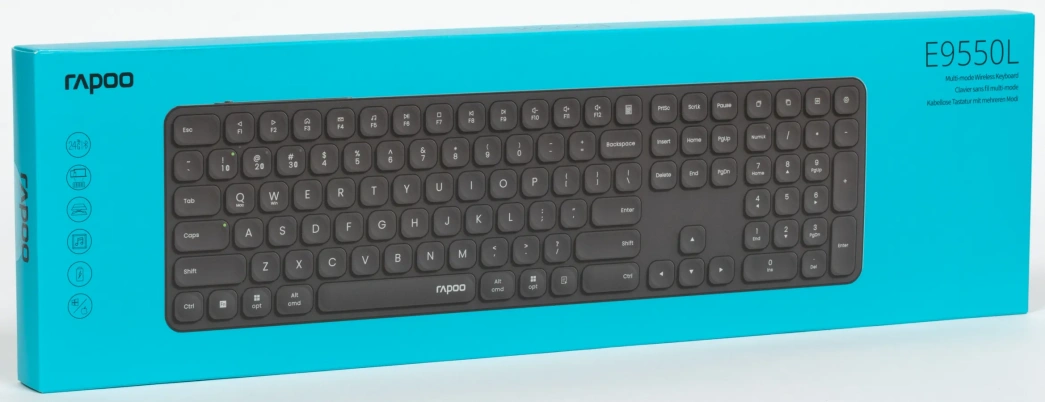 Обзор универсальной беспроводной клавиатуры Rapoo E9550L