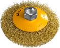 Щетка дисковая Stayer 35133-100,  по дереву, металлу,  100мм,  14мм