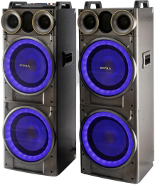 Музыкальный центр Supra SMB-2150, 200Вт, с караоке, Bluetooth, FM, USB, SD, черный