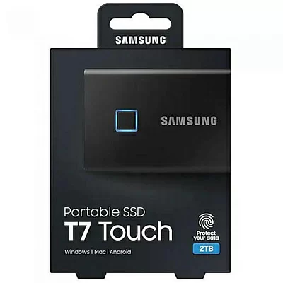 Накопитель SSD Samsung USB Type-C 2Tb MU-PC2T0K/WW T7 Touch 1.8"