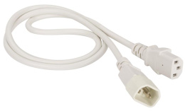 Шнур питания Lanmaster LAN-PP13/14-0.5-WH C13-С14 проводник.:3x0.75мм2 0.5м белый