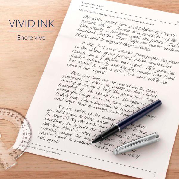 Стержень роллер Waterman тонкий (F) 0.5мм цвет чернил: черный, блистер [1964019]