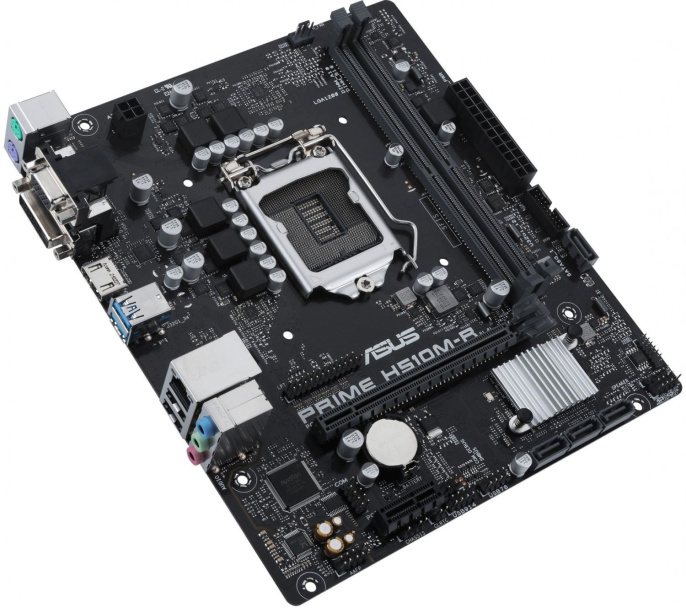 Материнская плата ASUS PRIME H510M-R-SI, Socket LGA 1200, Intel H510, mATX, Ret (White Box)