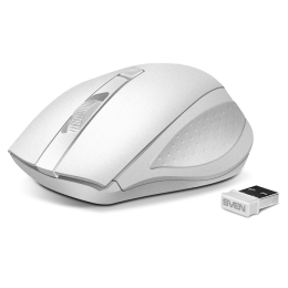 Беспроводная мышь Sven RX-325 Wireless белая 3+1кл. 800-1600DPI, блист SV-03200325WW