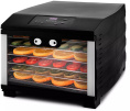 Сушилка для овощей и фруктов KitFort КТ-1920, черный, 6 поддонов