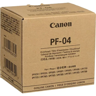 Canon PF-04 3630B001 Печатающая головка для плоттера Canon iPF755, iPF750, iPF655, iPF650, iPF760, iPF765 , iPF785 (GJ)