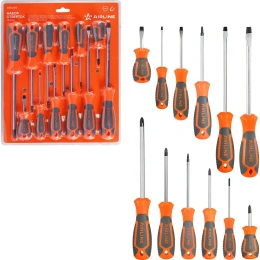 Набор отвёрток Airline SL3-SL8, PH0-PH2, SQUARE S1-S2, блистер, 12 предметов ATAU022