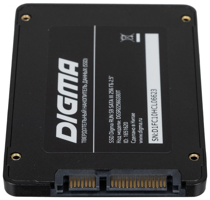 SSD накопитель Digma Run S9 DGSR2256GS93T 256ГБ, 2.5", SATA III,  SATA,  rtl