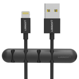 Органайзер для кабелей  UGREEN LP114 (30762) Cable Organizer 4 слота 2 шт/упаковке. Цвет: черный