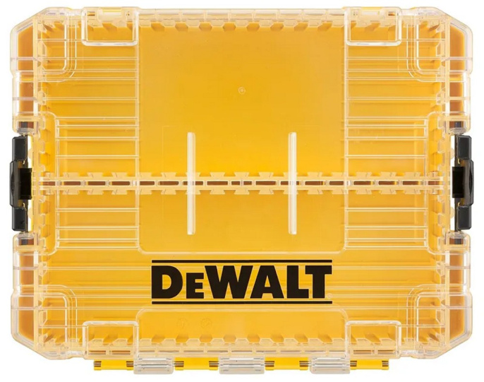 Набор-органайзер DeWalt DT70803-QZ материал изделия: abs-пластик, ударопрочный корпус, комплектация: кейс 22х17х4см , органайзер мини 2шт, держатели бит 6шт