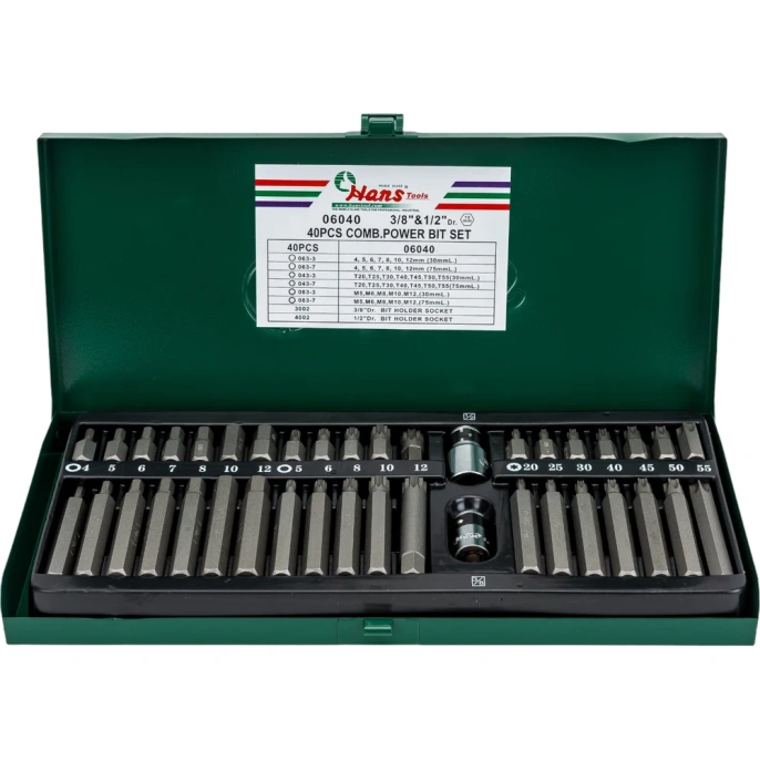 Набор бит (40 предметов) Hans 6040