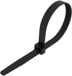 Стяжка эластомерная REXANT 150мм х 3.6мм,  нейлон 6.6, 100шт [07-0151-4]