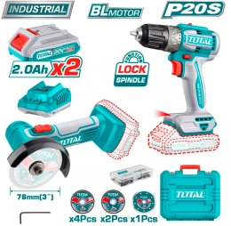 Набор аккумуляторного инструмента TOTAL TCKLI20278