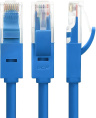 Greenconnect Патч-корд прямой 0.1m, UTP кат.5e, синий, позолоченные контакты, 24 AWG, литой, GCR-LNC01-0.1m, ethernet high speed 1 Гбит/с, RJ45, T568B