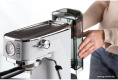 Рожковая кофеварка Ariete Espresso Slim Moderna 1381/14 1300 Вт, корпус металл/пластик, используемый кофе: молотый, цвет белый/черный