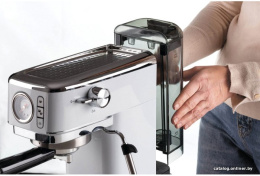 Рожковая кофеварка Ariete Espresso Slim Moderna 1381/14 1300 Вт, корпус металл/пластик, используемый кофе: молотый, цвет белый/черный
