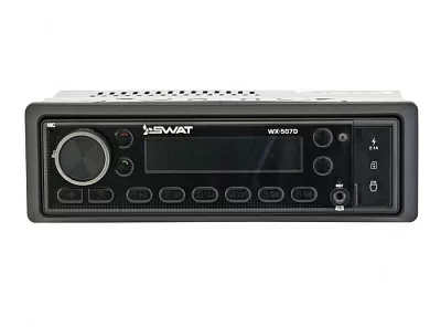 Автомагнитола Swat WX-507D 1DIN 4x50Вт v5.0 AUX DSP 3 ПДУ (SWAT WX-507D)