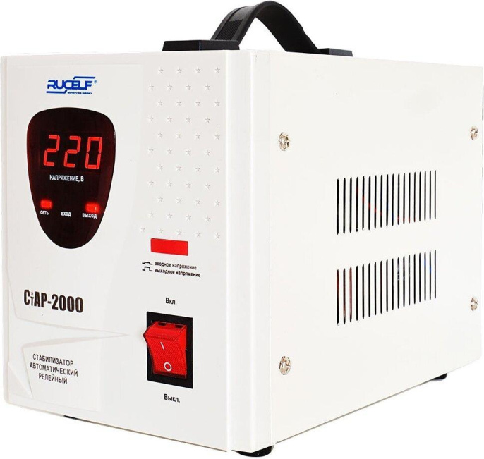 Стабилизатор напряжения RUCELF СтАР-2000,  1.5кВт белый