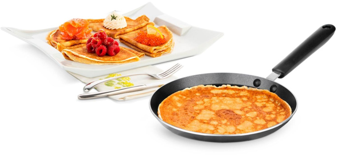Сковорода блинная Rondell Pancake frypan RDA-1407 круглая 26см покрытие: Xylan Plus ручка несъемная (без крышки) черный