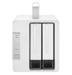 Система хранения данных TerraMaster D2-Thunderbolt3 DAS tower/JBOD,RAID0,1/up to 2 HS SATA 3,5' or 2,5' /1xDP1.4/2x40GbThunderbolt3/1xPS/1YW