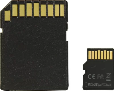 Флеш карта microSDHC 128Gb Class10 Netac NT02P500STN-128G-R P500 + adapter