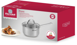 Ковш Rondell Point RDS-1308 0.9л. d 14см с крышкой стальной