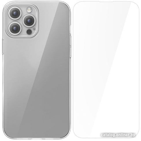 Чехол для телефона Baseus P60112203201-03 Corning Series 15 Pro Max прозрачная + защитное стекло в комплекте