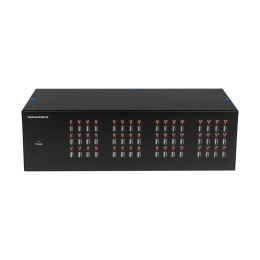 Управляемый USB over IP концентратор DistKontrolUSB-48 с 48 портами USB с 2 блоками питания / Ethernet 2 x 10/100/1000 Mb / Защитный модуль с замком