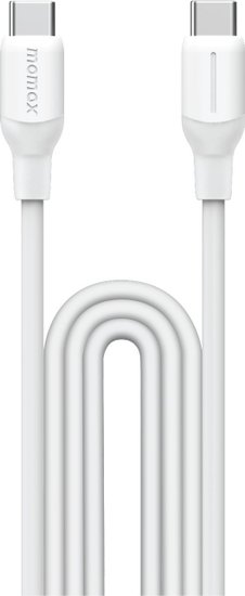 Кабель Momax 1-Link DC23W USB-C-USB-C 60W 1.2м Белый