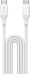 Кабель Momax 1-Link DC23W USB-C-USB-C 60W 1.2м Белый