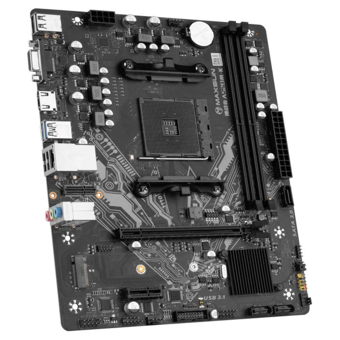 Материнская плата Maxsun MS-Challenger A520M-K A520, AM4, 2*DDR4, 1*PCIEx16, 1*PCIEx1, 2*M.2, 4*USB3.2Gen1, 6*USB2.0, 3*SATA3.0, 1G, DP, HDMI, M-ATX, RTL 6940709693797