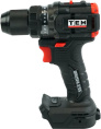 Дрель-шуруповерт TEH TDBL1020-2B (напряжение 20 В, обороты: 0-500/2100 об/мин, крутящий момент 100 нм, быстрозажимной патрон 13 мм, в комплекте крюк для ремня, комплектация: 2 шт акб 2 ач, зу, кейс stack)