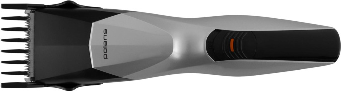 Машинка для стрижки Polaris PHC 1201R черный/серебристый 240Вт насадок в компл:5шт