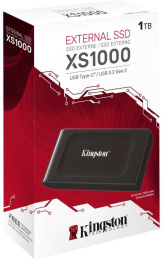 Внешний диск SSD Kingston XS1000 SXS1000/1000G, 1ТБ, черный
