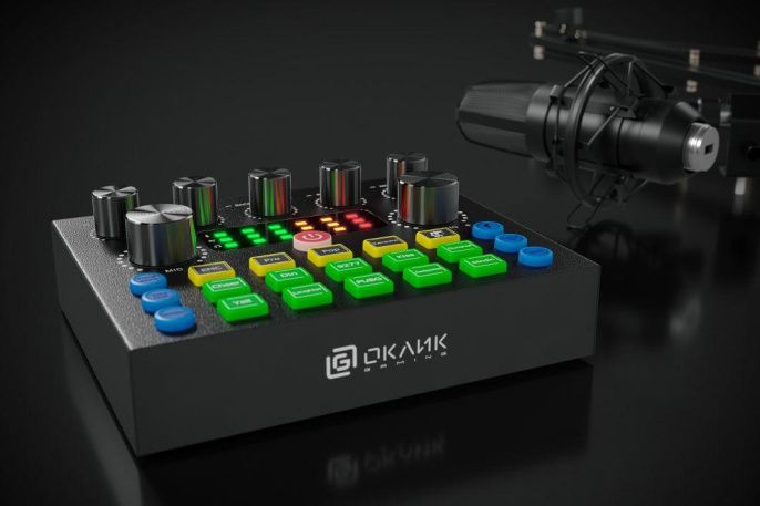 Микрофон Oklick SM-600G,  черный [1796784]